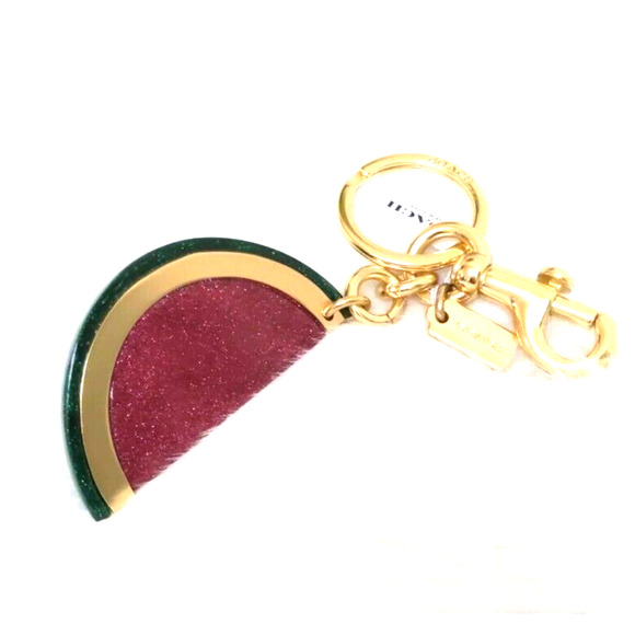 COACH Glitter 3D Watermelon Keyfob Bagcharm F67683 - Picture 4 of 8